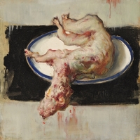 Sala 4. Carni | Giancarlo Vitali. Coniglio nel piatto. 1988