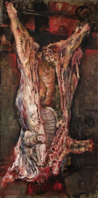Sala 4. Carni | Giancarlo Vitali. Toro squartato. 1984